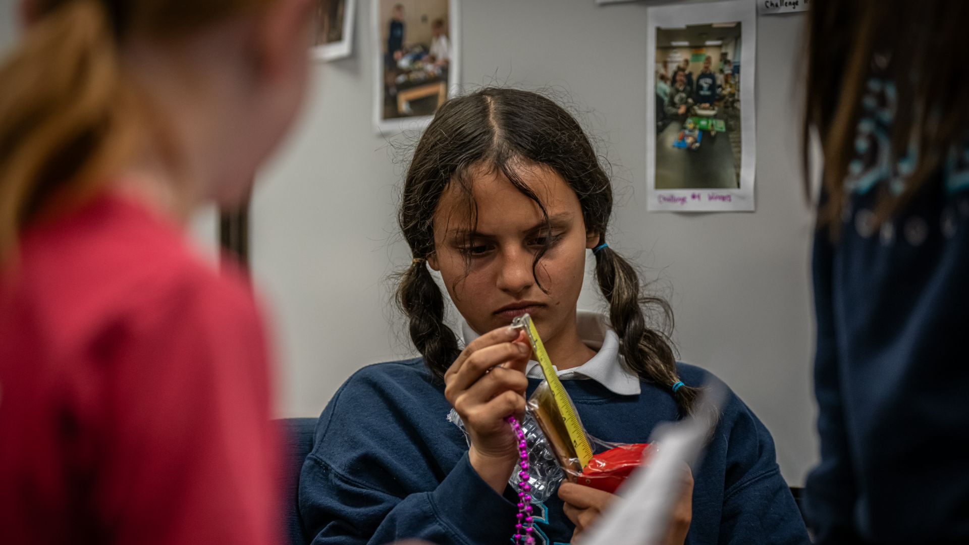 Middle school student at SKAGGS catholic center
