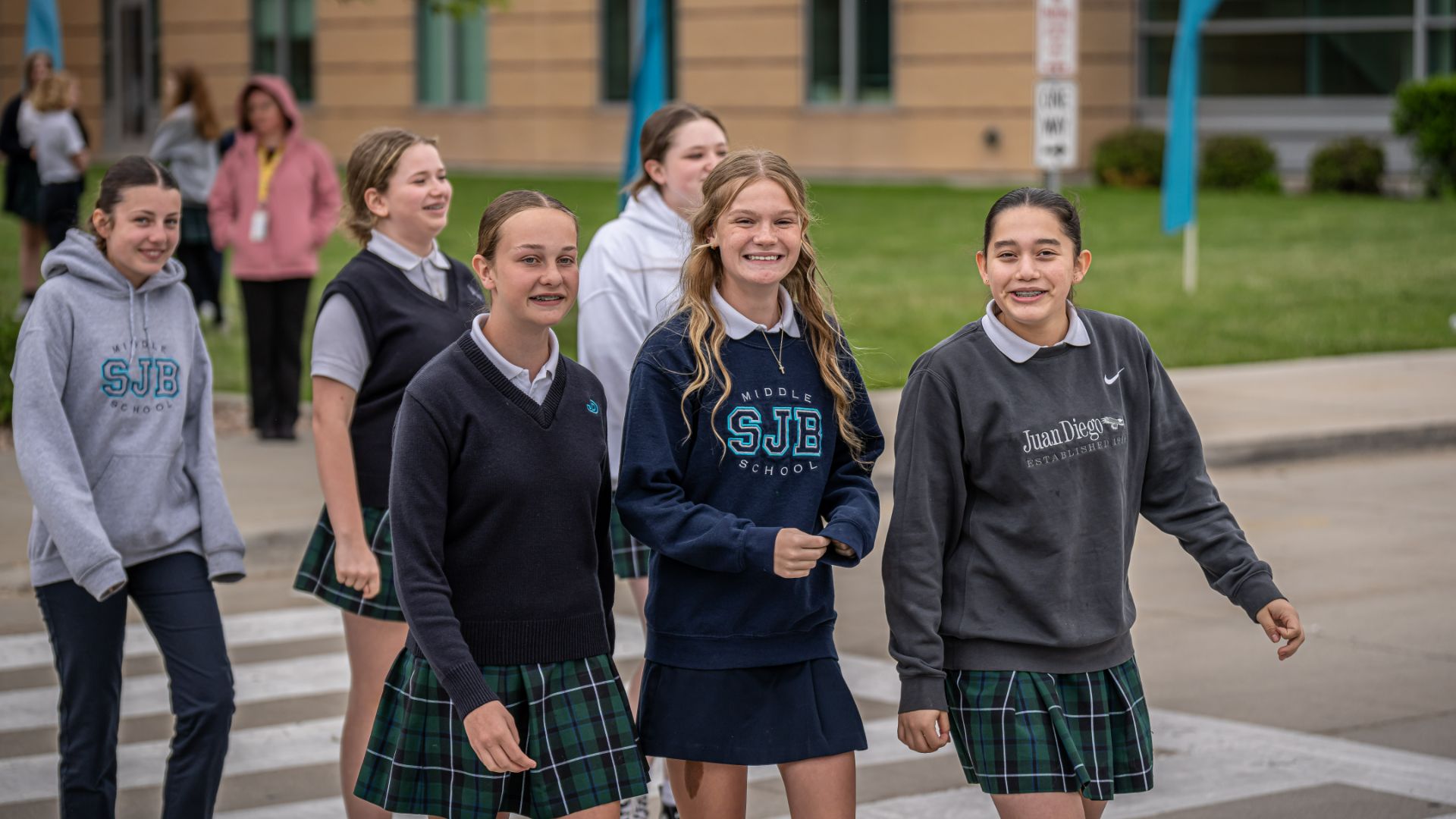 Giving at Saint John the Baptist Catholic Middle School.