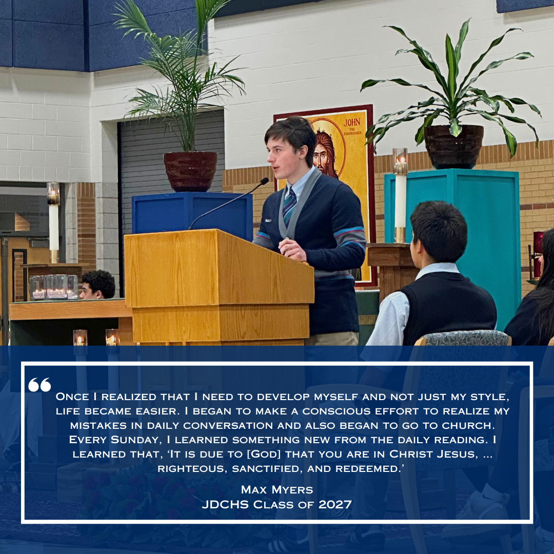 Student Reflection: Catholic Schools Week